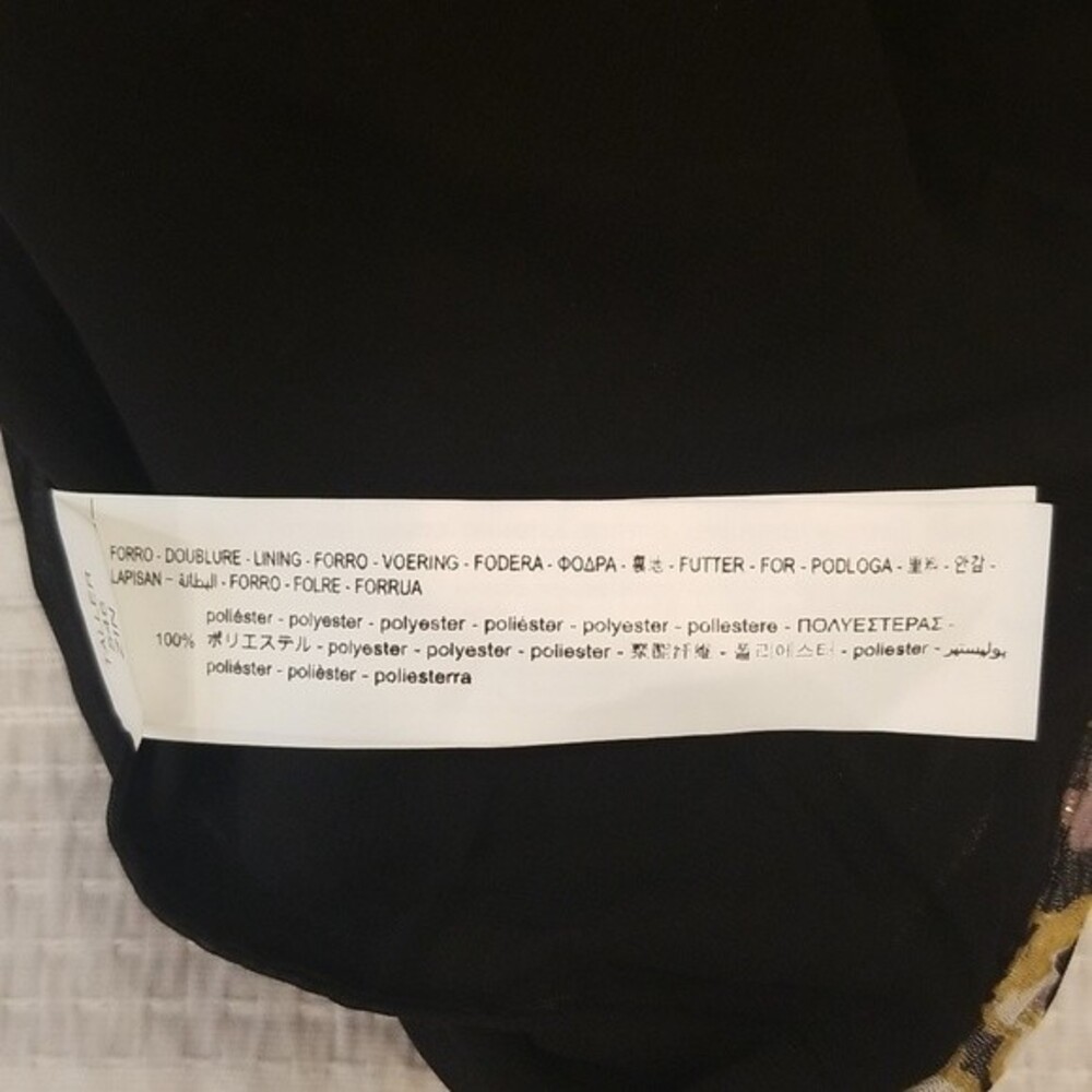 Zara Floral One Shoulder Mini Dress size M New With Tag - Picture 14 of 14